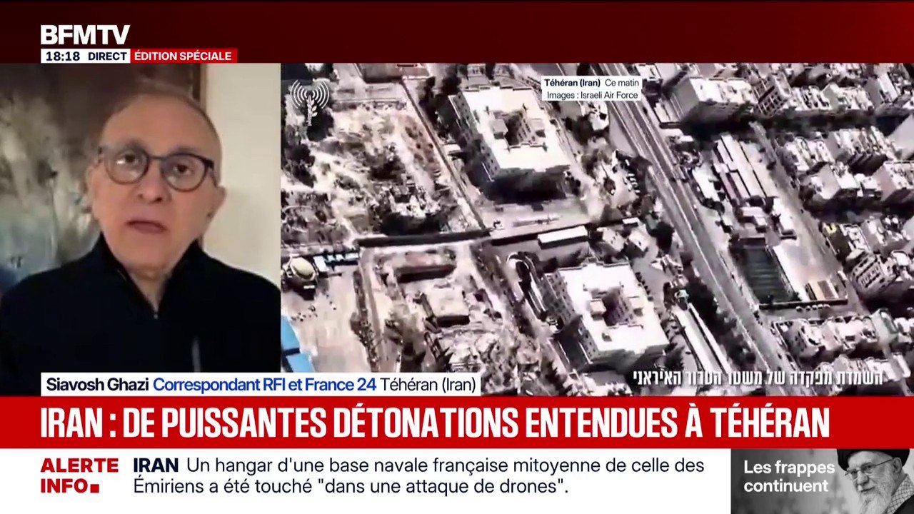 De puissantes détonations sont entendues à Téhéran en Iran