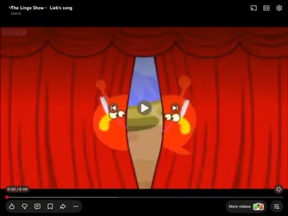 Just started doing Girlfriend’s songs! Here’s one she’ll sing! Lieb’s song!