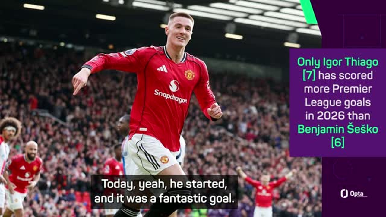 Sesko 'a pleasure to work with' - Carrick