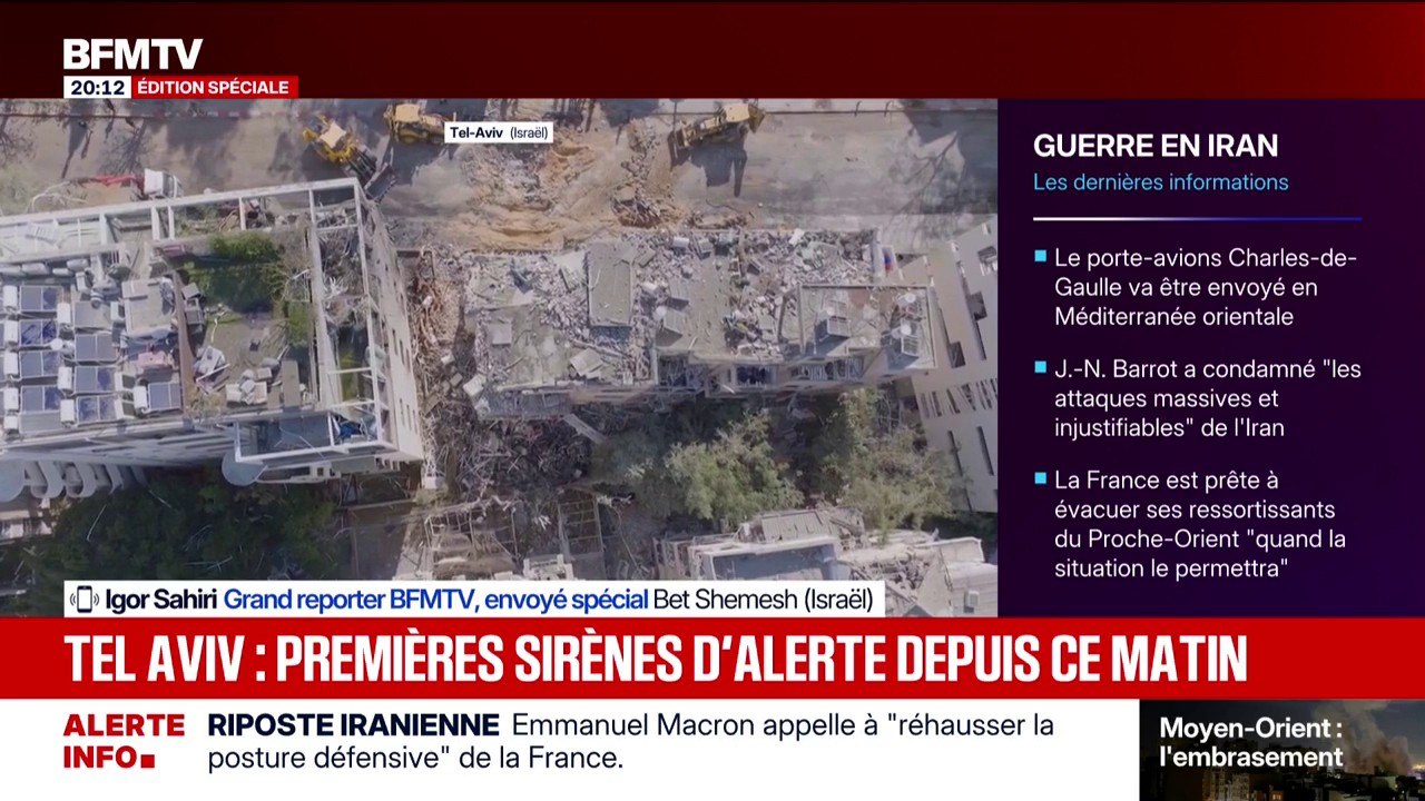 Riposte iranienne: de nouvelles sirènes d'alerte retentissent à Tel-Aviv, les premières depuis ce matin
