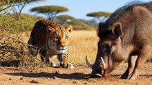 Leopard vs Warthog – Close Ground Battle ,Ambush Gone Wrong
