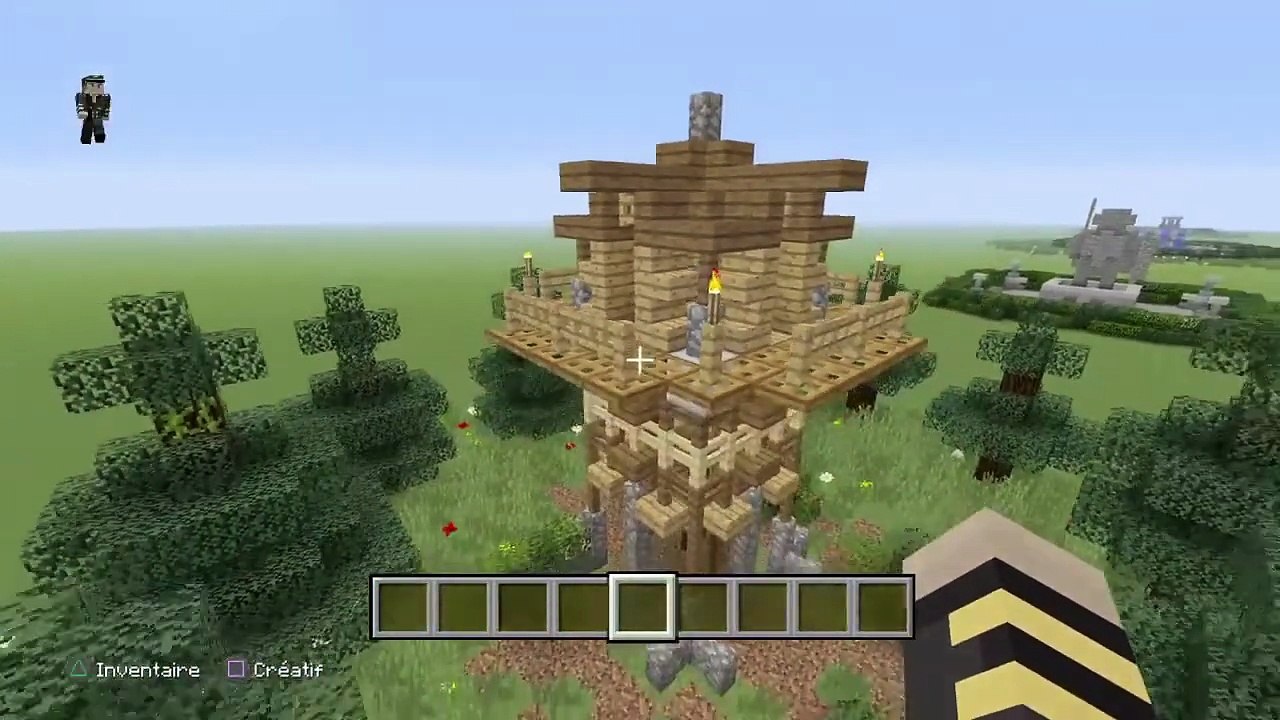 Comment faire une TOUR D'OBSERVATION sur MINECRAFT ? 🗿 #5