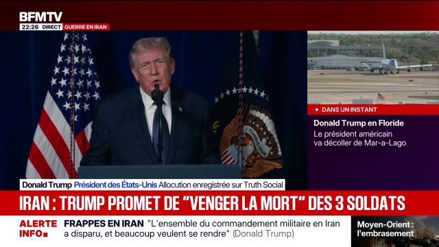 Frappes en Iran: Nous avons des objectifs forts , déclare Donald Trump