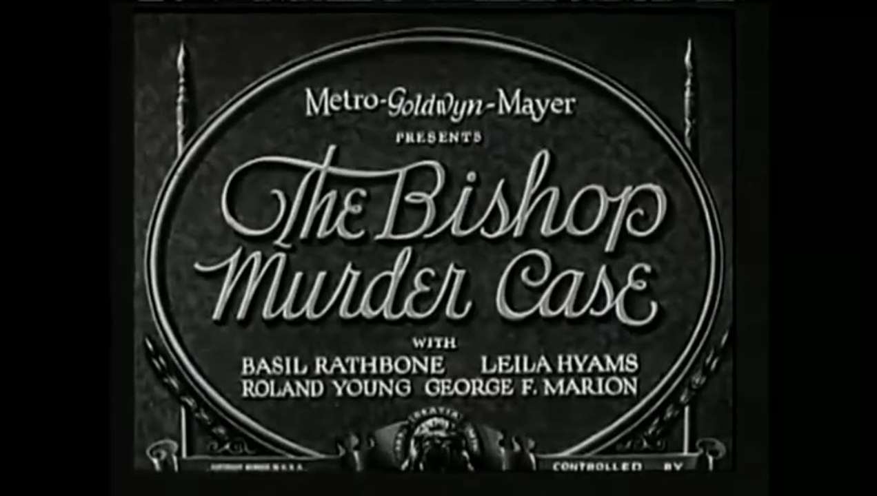 The Bishop Murder Case (MGM, 1929)