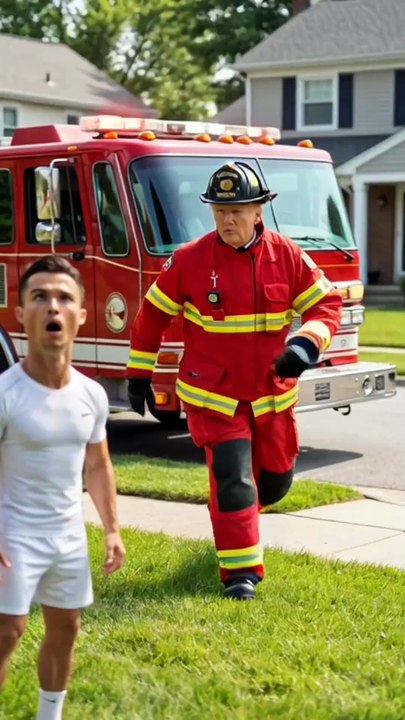 Tiny Ronaldo’s Fire Truck Prank?!