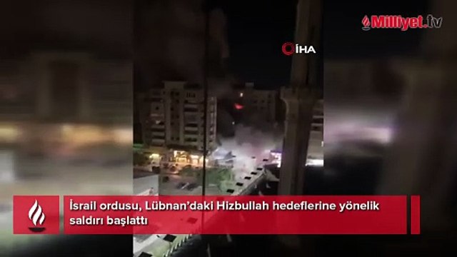 İsrail ordusu, Lübnan’daki Hizbullah hedeflerine yönelik saldırı başlattı