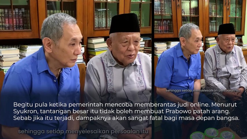 KH Syukron Makmun ‘Singa Podium’ Minta Prabowo Tak Gentar Berantas Korupsi Satu-satunya Harapan Kita, Indonesia Terlalu Hancur
