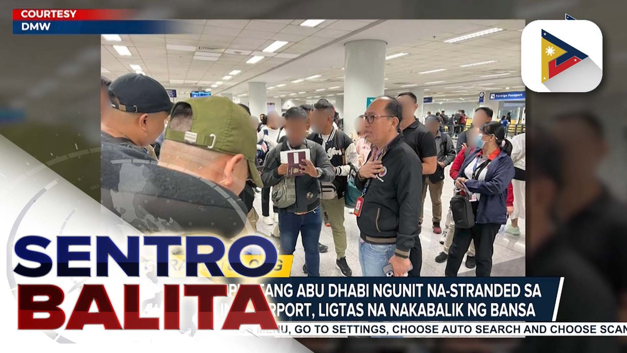 57 OFWs na papuntang Abu Dhabi pero na-stranded sa Hong Kong Int'l Airport, ligtas na nakabalik ng bansa; OFWs na apektado ang flights, mahigpit din na tinututukan ng pamahalaan