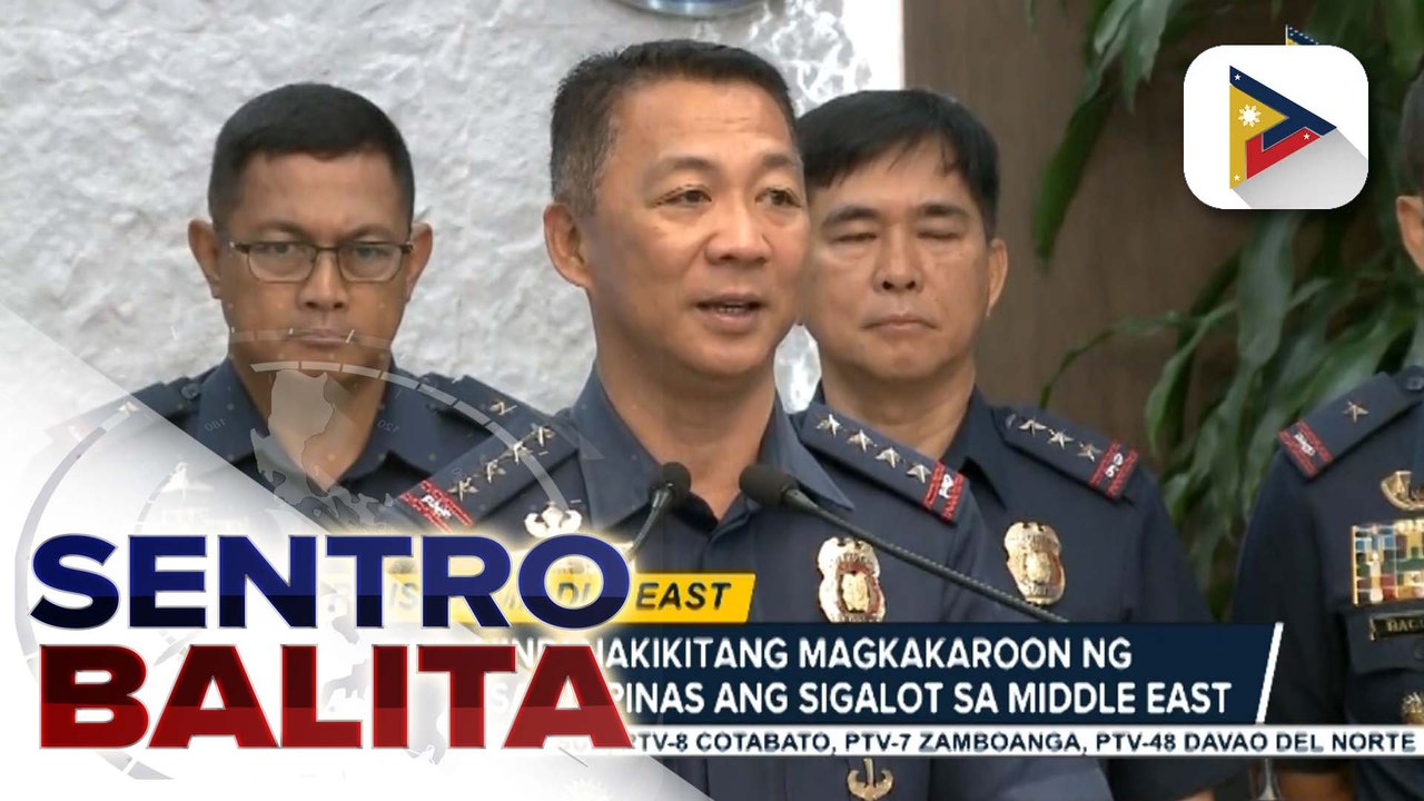 PNP, hindi nakikitang magkakaroon ng spillover sa Pilipinas ang sigalot sa #MiddleEast; hanay ng pulisya, naka-heightened alert | ulat ni Ryan Lesigues