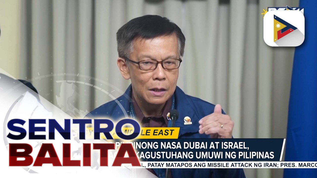 Pamahalaan, tiniyak na handa na magsagawa ng repatriation sa mga Pilipino na nasa #MiddleEast; mga stranded na Pilipino sa mga airport, tutulungan din | ulat ni Cleizl Pardilla