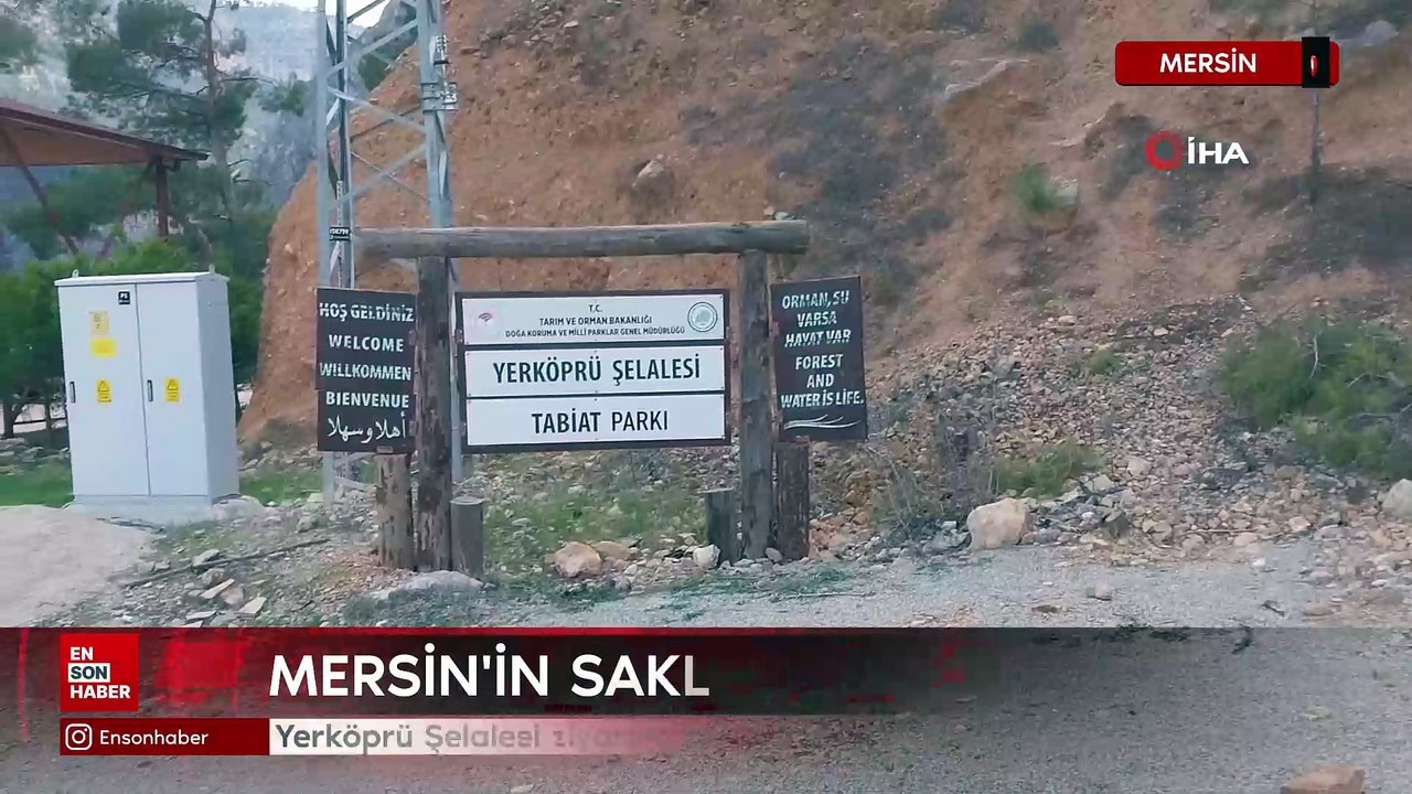 Mersin'in saklı cenneti Yerköprü Şelalesi ziyaretçileri hayran bırakıyor
