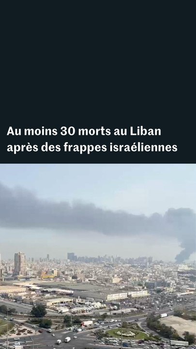 Les images des frappes israéliennes au Liban