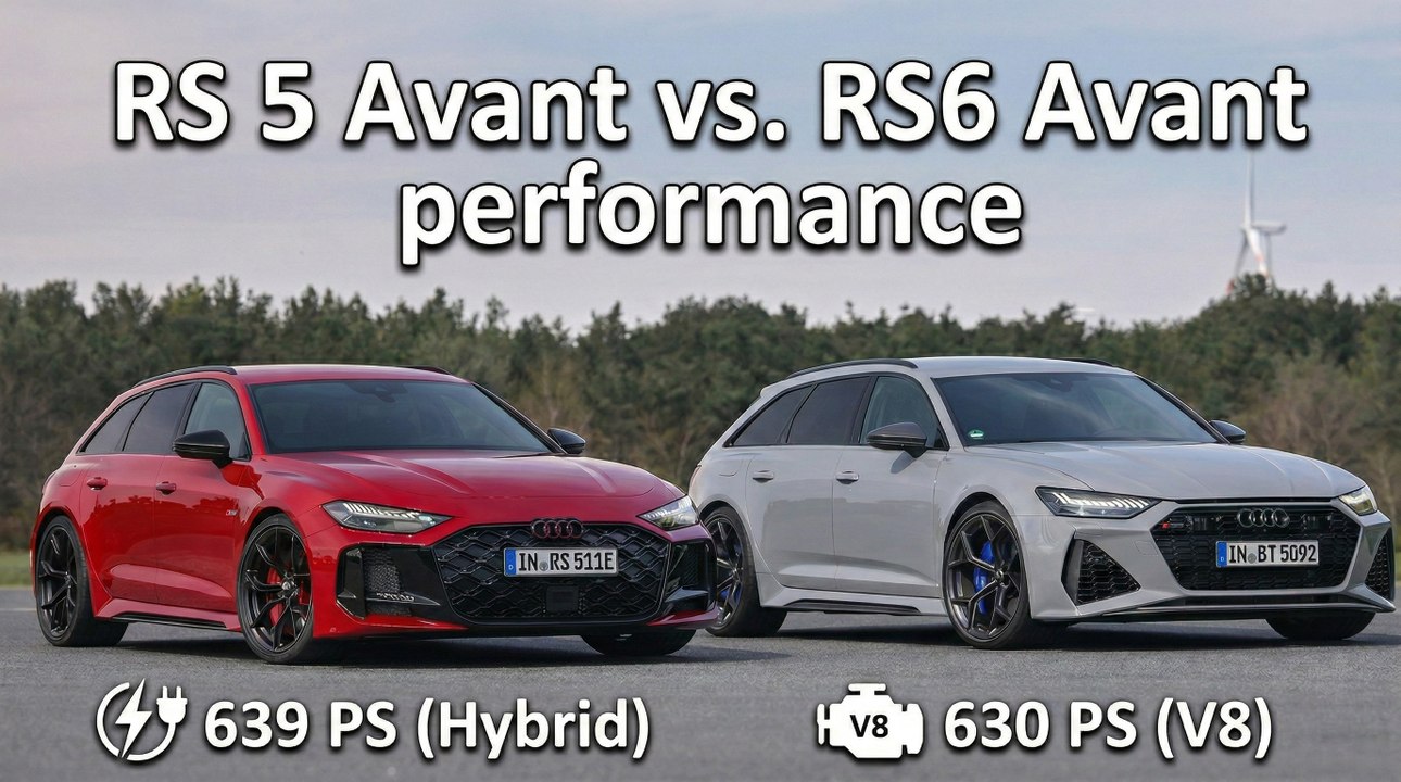 2026 Audi RS 5 Avant (B10) vs. RS 6 Avant performance (C8)