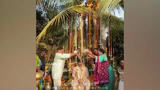 Vijay Deverakonda, Rashmika, Ram Charan & Allu Arjun Family Visuals @ Allu Sirish Bridegroom Event