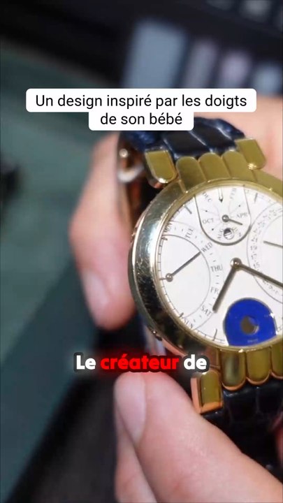 Le design de cette #montre est inspiré par les doigts de son #bébé