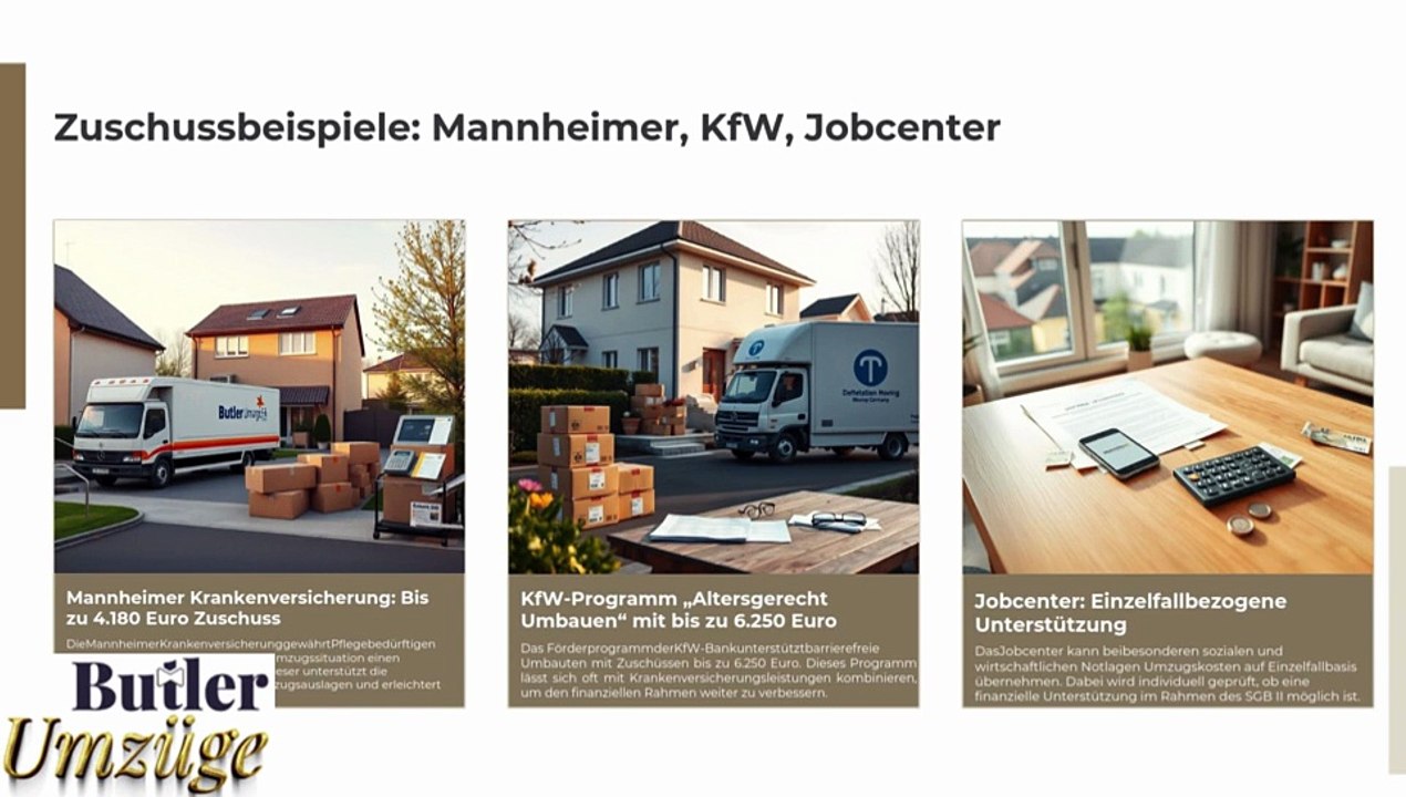 Umzugskosten und Zuschüsse bei Butler Umzüge GmbH