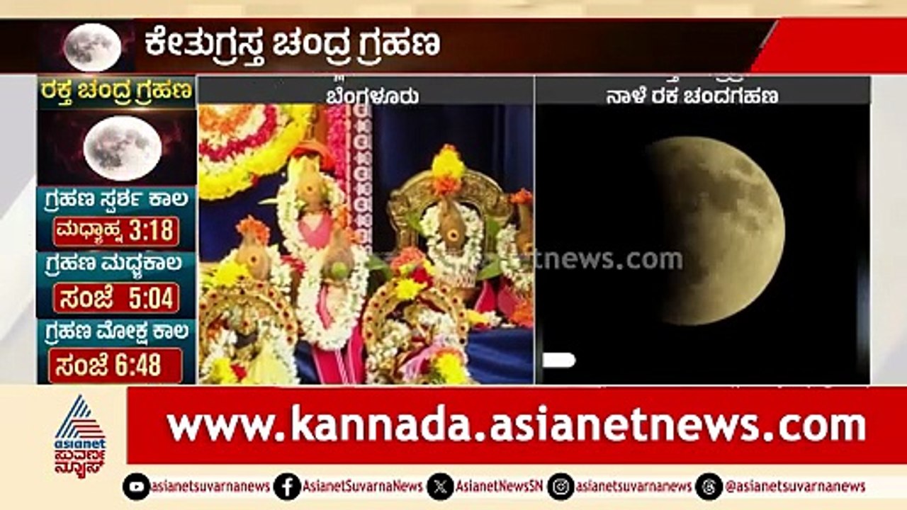 ರಕ್ತ ಚಂದ್ರಗ್ರಹಣ; ಮಂತ್ರಾಲಯ, ಮಲೆ ಮಹದೇಶ್ವರ ಬೆಟ್ಟದಲ್ಲಿ ಹೇಗಿರುತ್ತೆ ಆಚರಣೆ? | Lunar Eclipse 2026