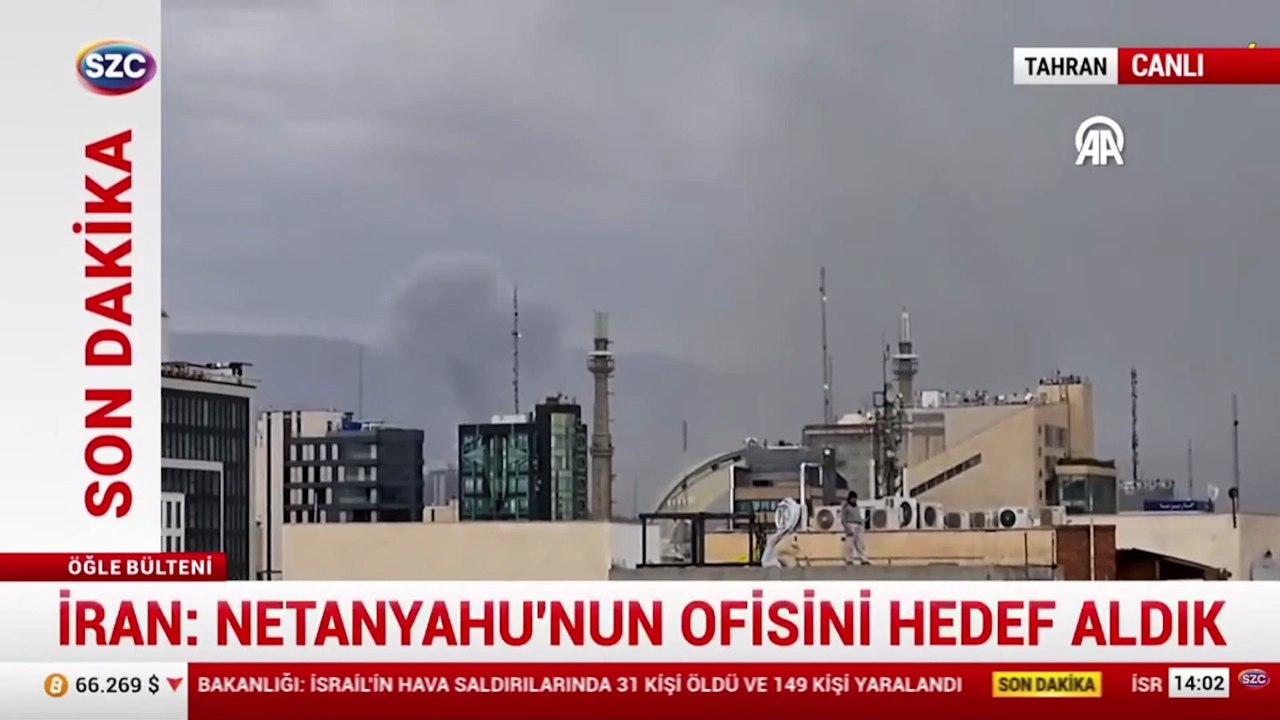 Tahran'dan dumanlar yükseliyor