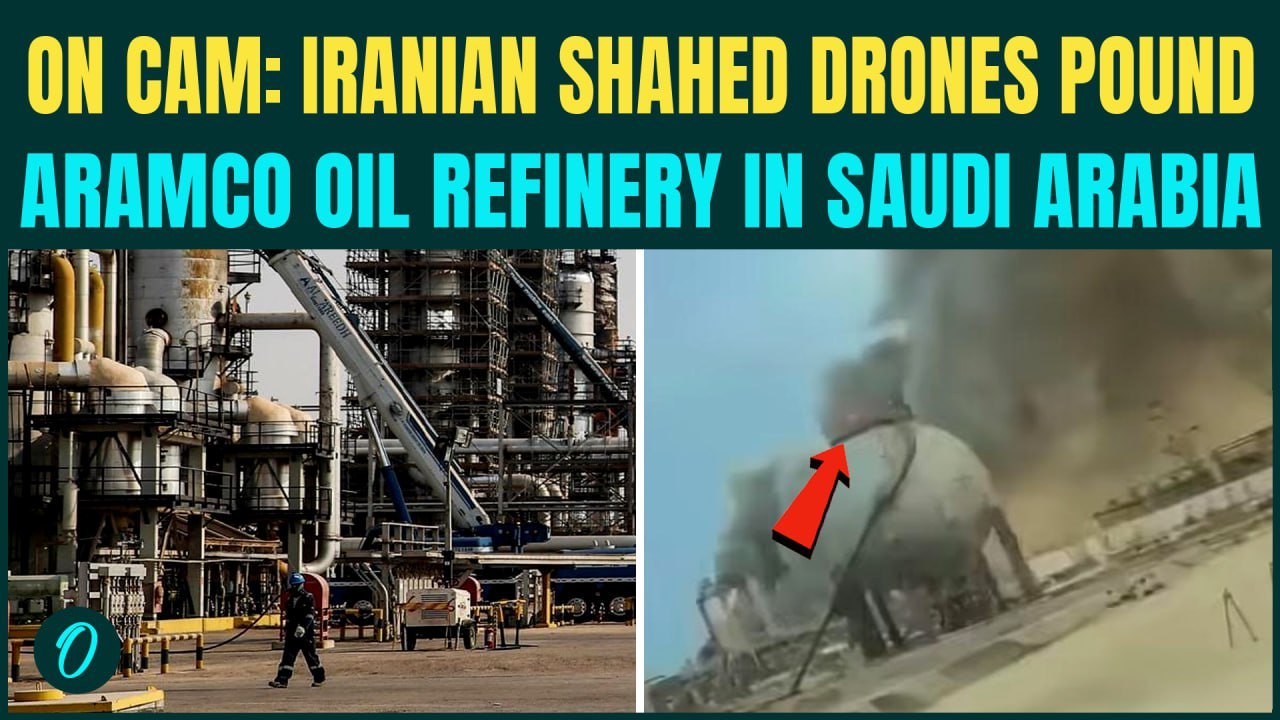 Iran’s Drone POUND Saudi’s Aramco Oil Refinery | Shahed DRONES ATTACK, BURN Ras Tanura | VIDEO