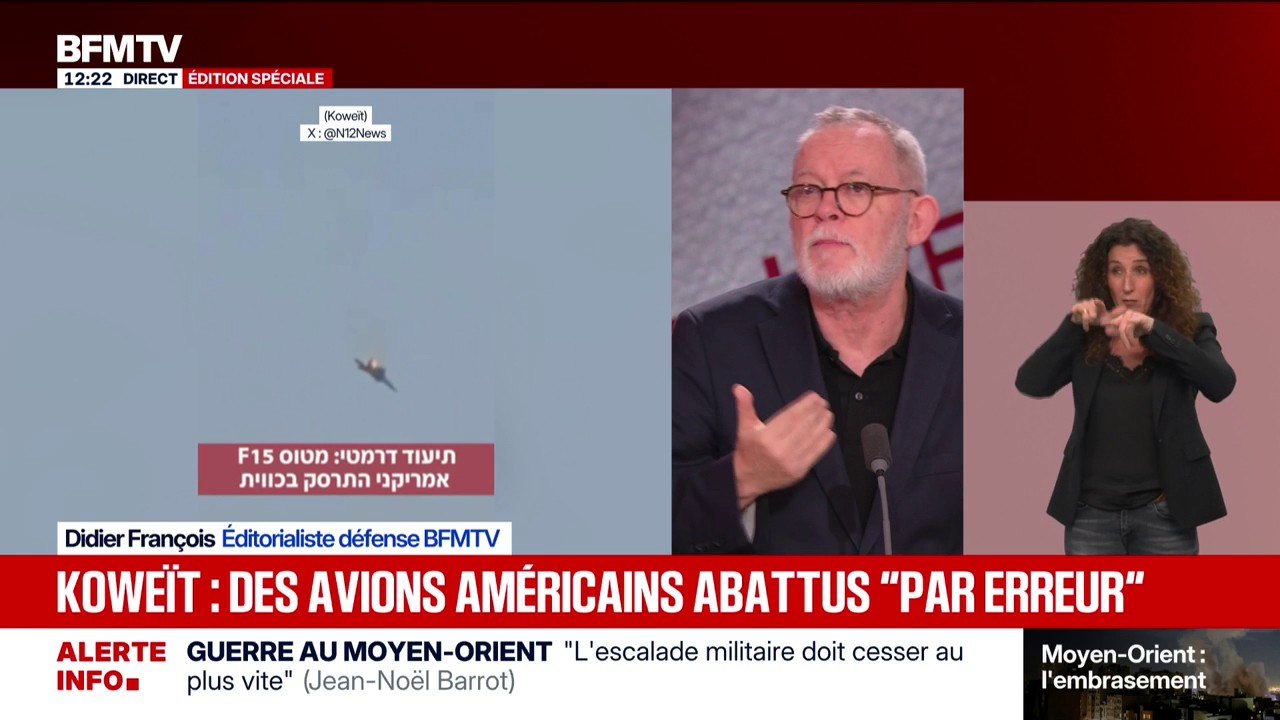 Guerre au Moyen-Orient: des avions américains abattus "par erreur" au Koweït
