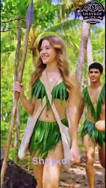 A brave girl survives a plane crash and gets stranded on a deserted island