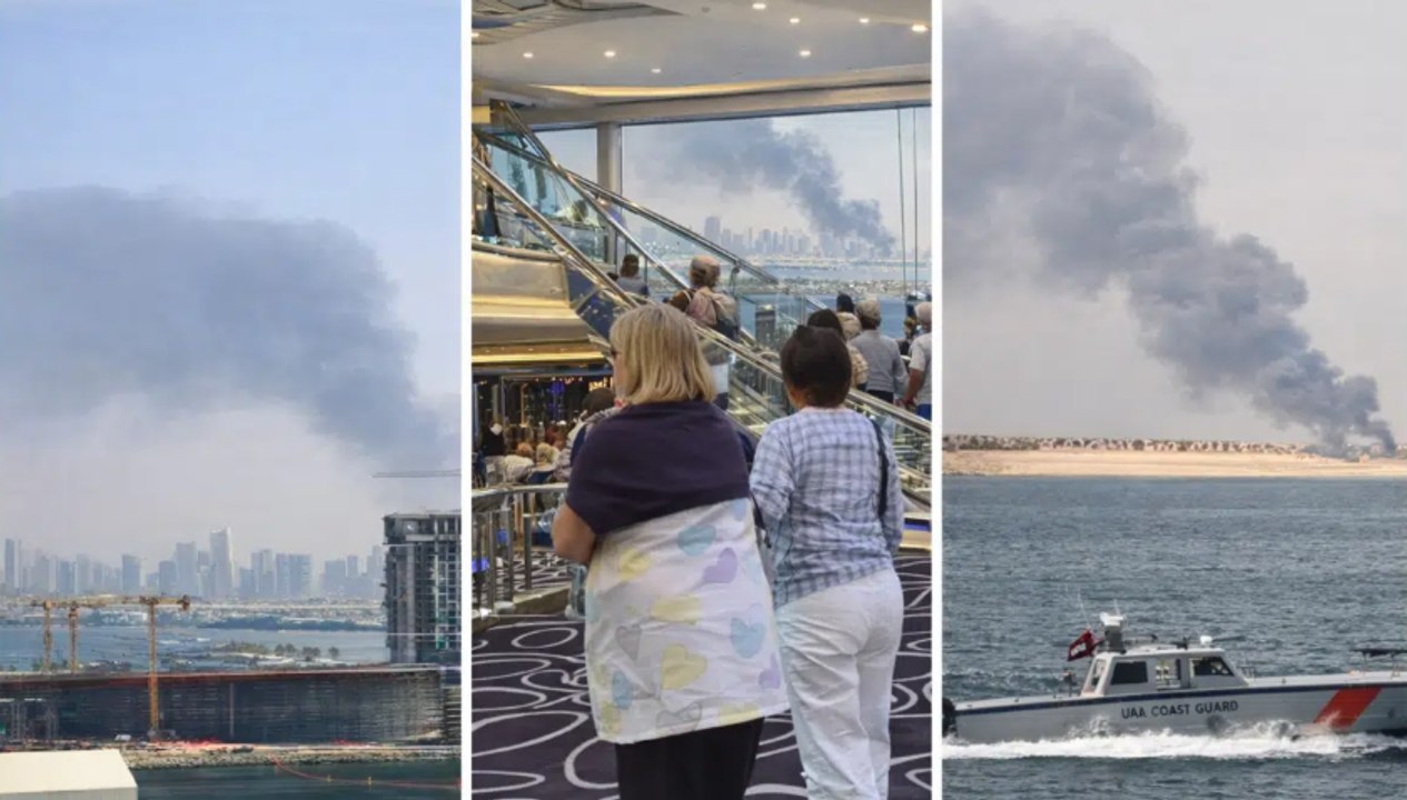 La angustia de unos españoles atrapados en un crucero en Dubái bajo la lluvia de misiles