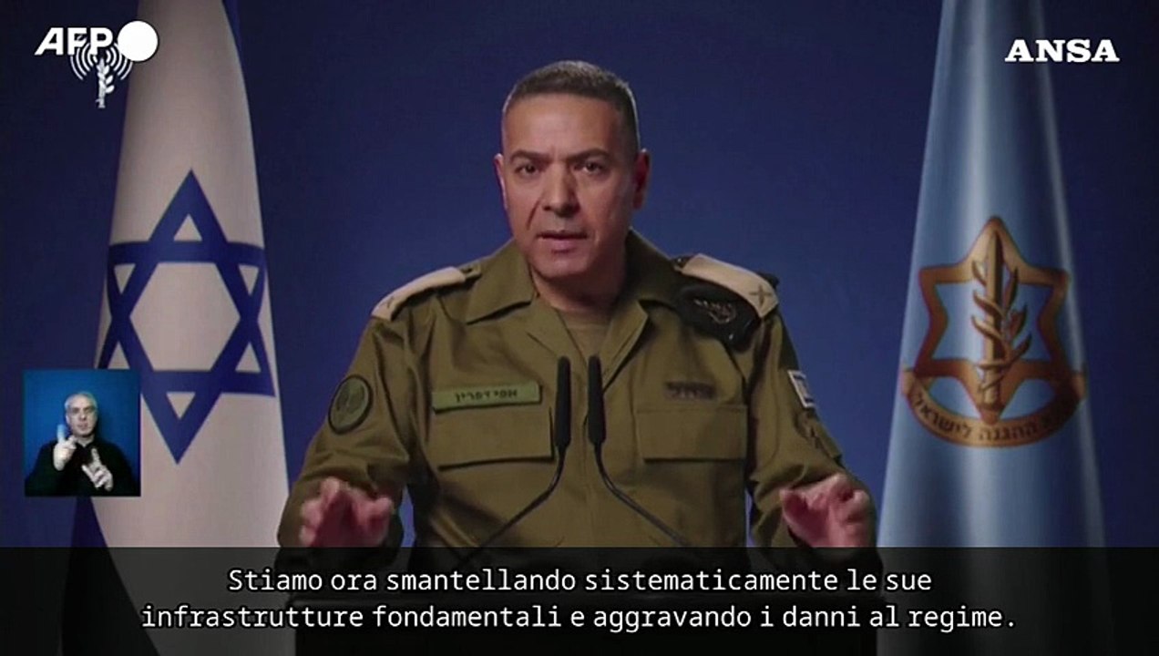 Esercito israeliano: "Inferto un duro colpo ai centri di comando e controllo dell'Iran"