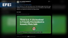 EE.UU. dice que sus tres cazas fueron derribados por "fuego amigo" kuwaití