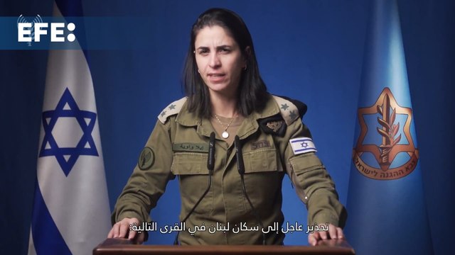 El Ejército de Israel ordena la evacuación de 53 localidades del sur del Líbano