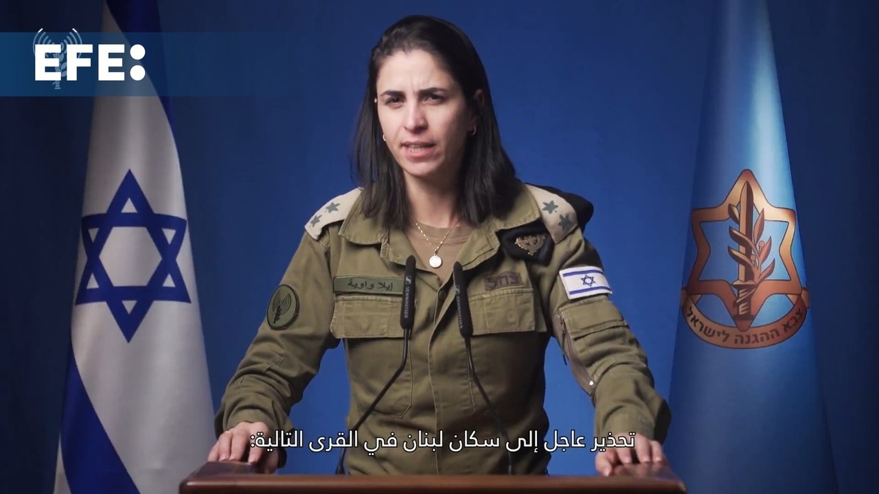 El Ejército de Israel ordena la evacuación de 53 localidades del sur del Líbano