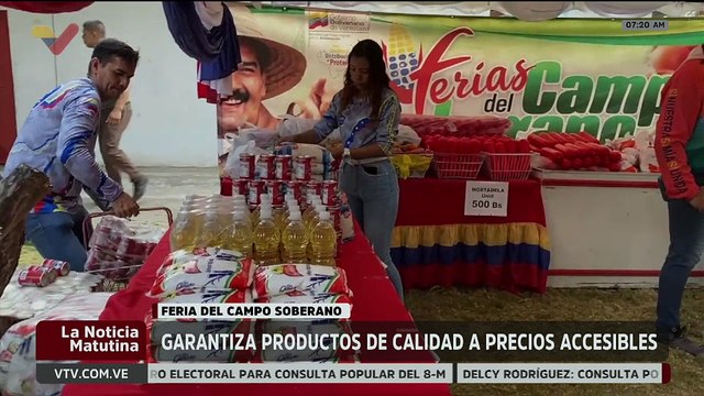 Ferias del Campo Soberano garantizaron distribución de alimentos a precios justos para las familias venezolanas