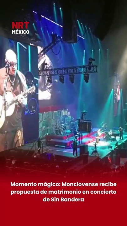 ❤️Elizabeth Santos, originaria de #Monclova, vivió un momento mágico cuando recibió una propuesta de matrimonio durante el concierto de Sin Bandera en Monterrey.