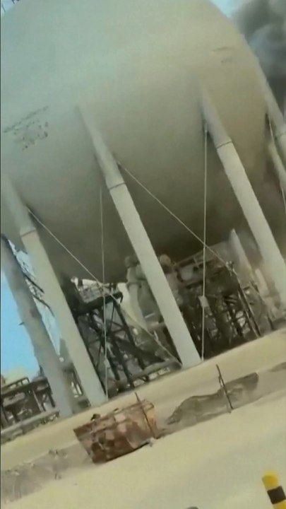Smoke Rises as Saudi Shuts Oil Refinery After Drone Strike