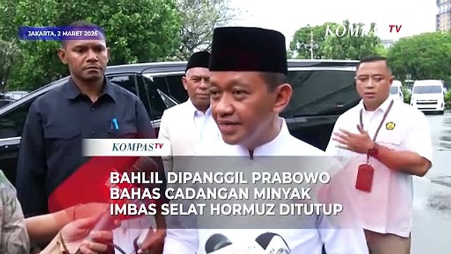 Bahlil Temui Prabowo Bahas Penutupan Selat Hormuz di Iran: Cadangan Minyak Kita Cukup untuk 20 hari