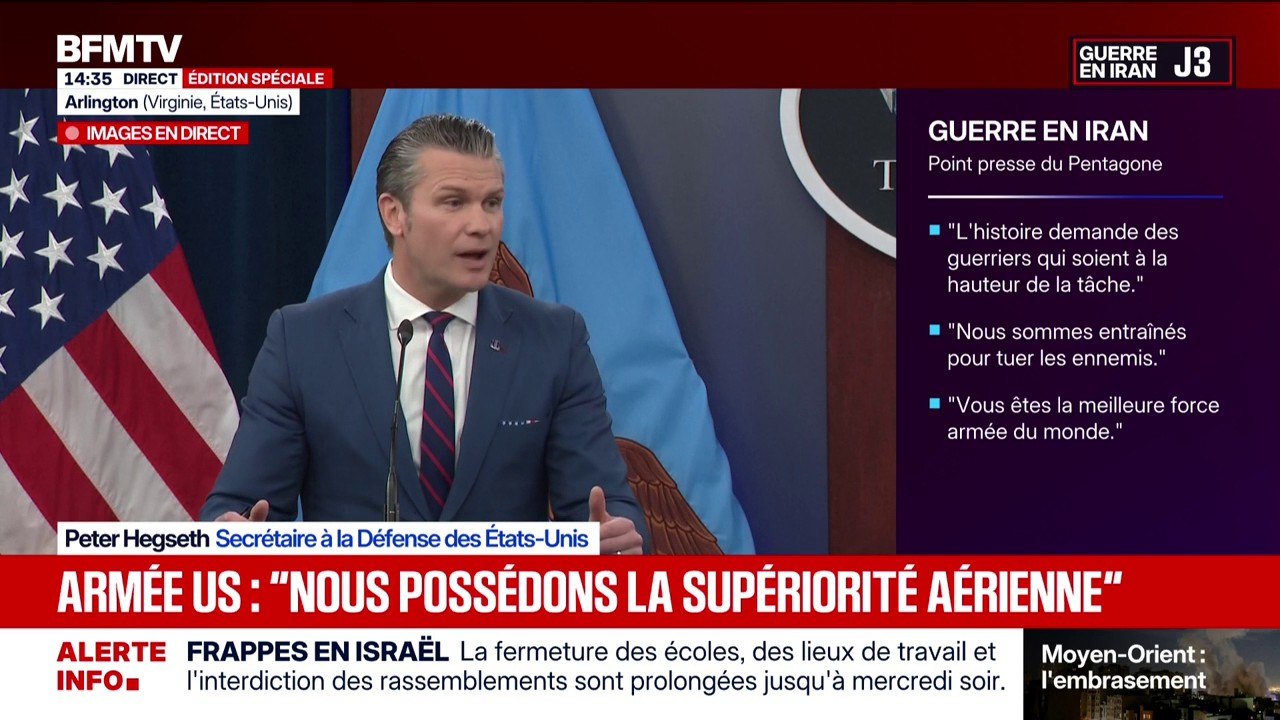 Guerre au Moyen-Orient: "Si on tue des Américains, nous allons vous traquer et nous allons vous tuer", assure le secrétaire d'État à la Défense des États-Unis