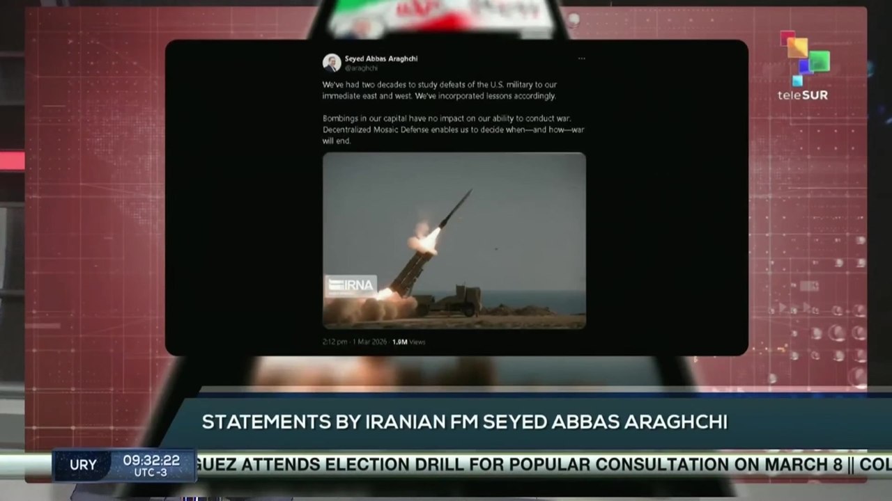 Iranian FM Seyed Abbas Araghchi: Mosaic Defense will decide end of conflict