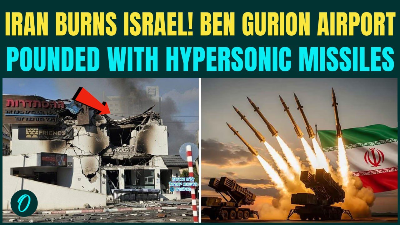 Iran ATTACKS Israel’s Ben Gurion Airport | Ballistic Missiles SLAMS Tel Aviv, Jerusalem, Beer Sheva