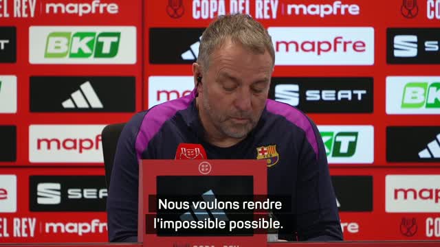 Barcelone - Flick : "Nous voulons rendre l'impossible possible"