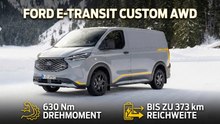 Ford E-Transit Custom AWD 2026 – Elektro-Transporter Upgrade