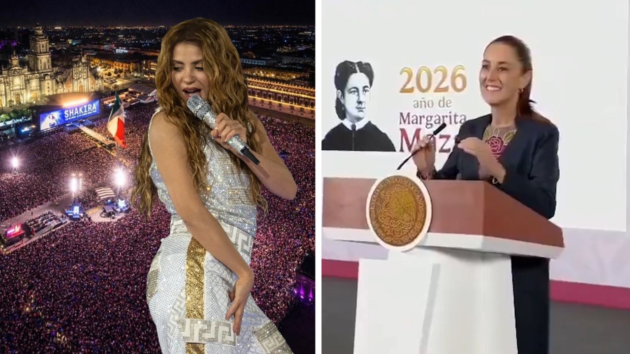 Claudia Sheinbaum confirma la asistencia de 400 mil personas al concierto gratuito de Shakira en el Zócalo