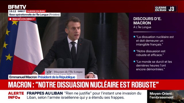 Nous devons renforcer notre dissuasion nucléaire face à la combinaison des menaces , annonce Emmanuel Macron
