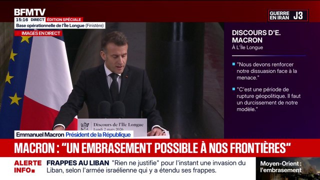 Emmanuel Macron: Nous assistons à un renforcement du risque que les conflits franchissent le seuil nucléaire