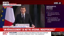 Dissuasion nucléaire: “J’ai ordonné d’augmenter le nombre de têtes nucléaires de notre arsenal”, annonce Emmanuel Macron