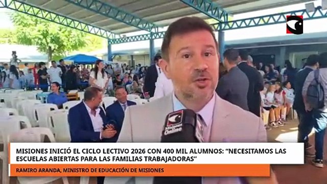 Misiones inició el ciclo lectivo con 400 mil alumnos: “Necesitamos las escuelas abiertas\