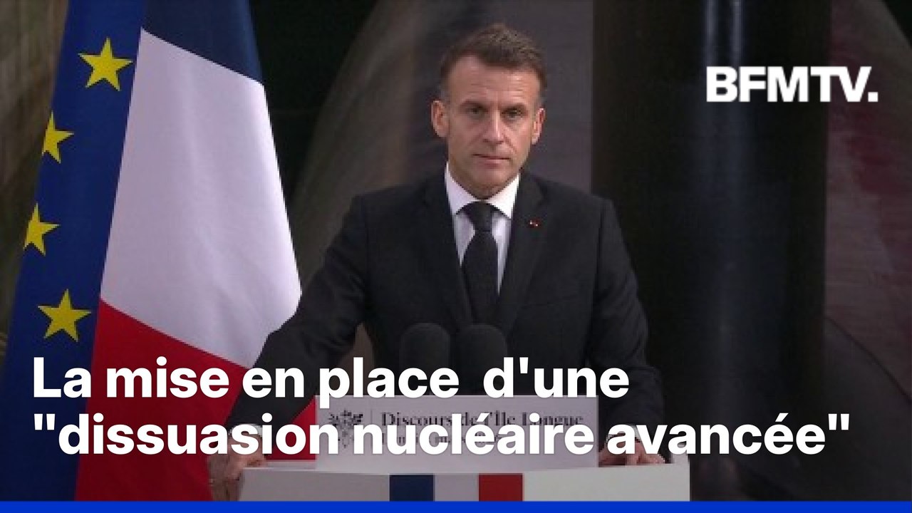 Emmanuel Macron veut mettre en place progressivement "une dissuasion nucléaire avancée"