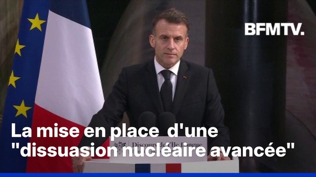 Emmanuel Macron veut mettre en place progressivement une dissuasion nucléaire avancée