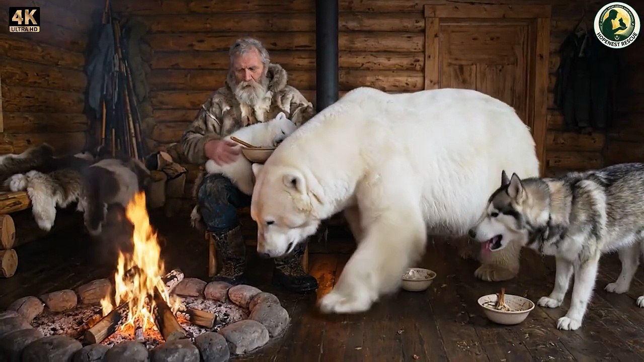 A Dying Pregnant Female Bear Hunted By Wolves Pleads For Help From An Old Man — Animals Reunited