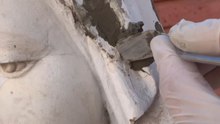 Man documents his first sculpture restoration project and reveals a remarkably smooth final result