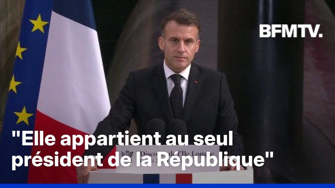 Dissuasion nucléaire: Emmanuel Macron assure qu'"il n'y aura aucun partage de la décision ultime"