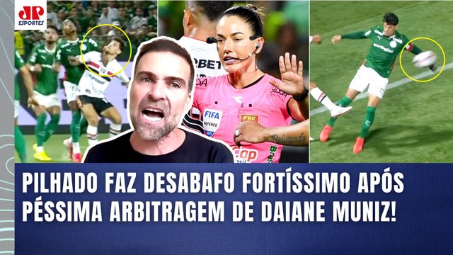 VÃO ME CHAMAR DE MACHISTA??? Pra mim, a ÁRBITRA desse Palmeiras x São Paulo... PILHADO DESABAFA!